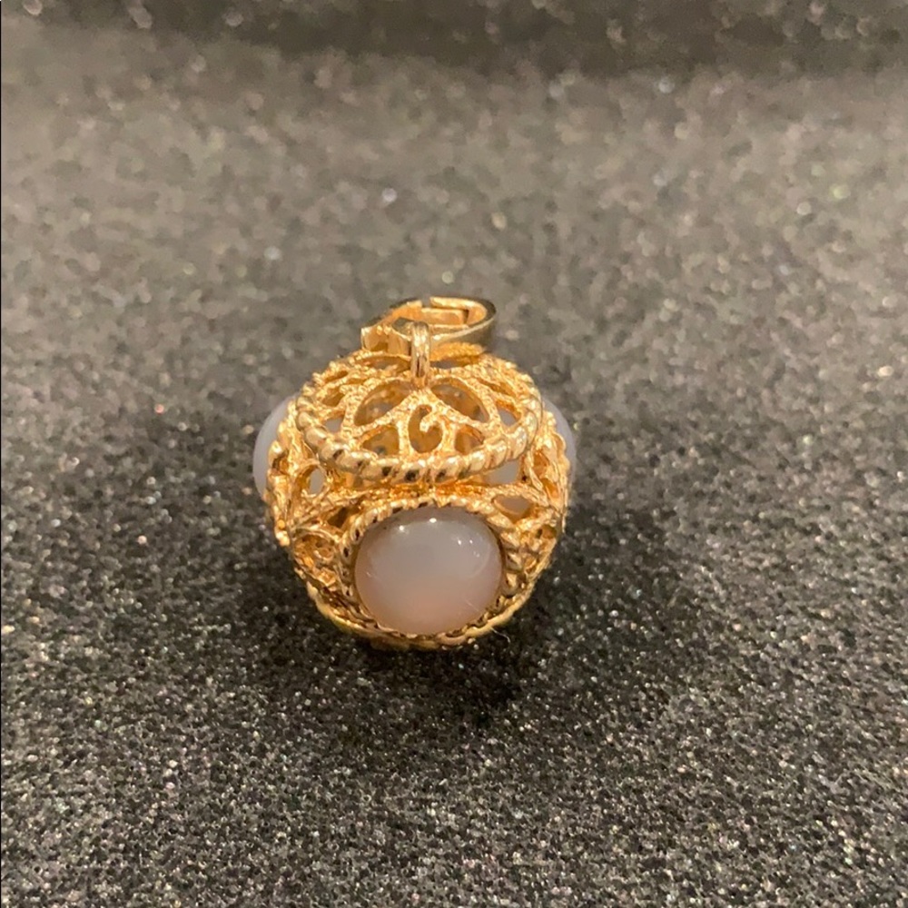 Technibond Pink Chalcedony Charm